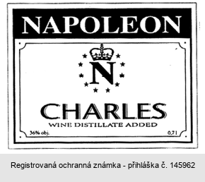 NAPOLEON N CHARLES WINE DISTILLATE ADDED