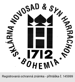 H 1712 SKLÁRNA NOVOSAD & SYN HARRACHOV BOHEMIA