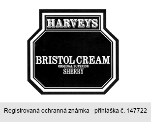 HARVEYS BRISTOL CREAM ORIGINAL SUPERIOR SHERRY