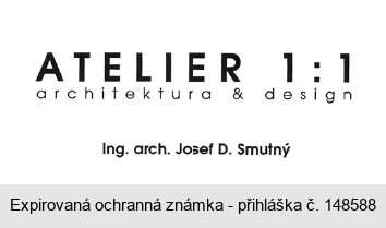 ATELIER 1 : 1 architektura & design Ing. arch. Josef D. Smutný