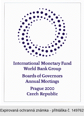International Monetary Fund World Bank Group Boards of Governors Annual Meetings Prague 2000 Czech Republic