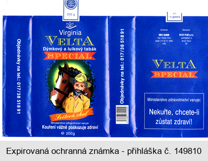 Virginia VELTA Dýmkový a lulkový tabák