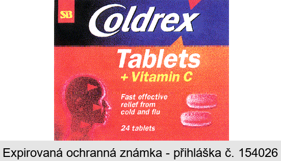 Coldrex Tablets + Vitamin C Fast effective relief from cold and flu 24 tablets