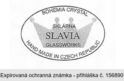 BOHEMIA CRYSTAL SKLÁRNA SLAVIA GLASSWORKS HAND MADE IN CZECH REPUBLIC