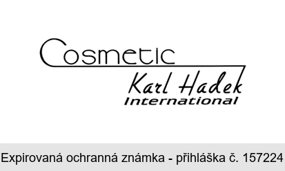 Cosmetic Karl Hadek international