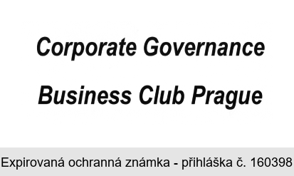 Corporate Governance Business Club Prague