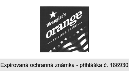 Wrangler's orange ORIGINAL DRINK