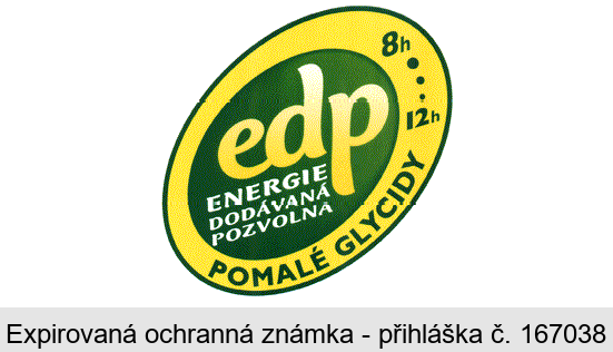edp ENERGIE PODÁVANÁ POZVOLNA POMALÉ GLYCIDY 8h..12h