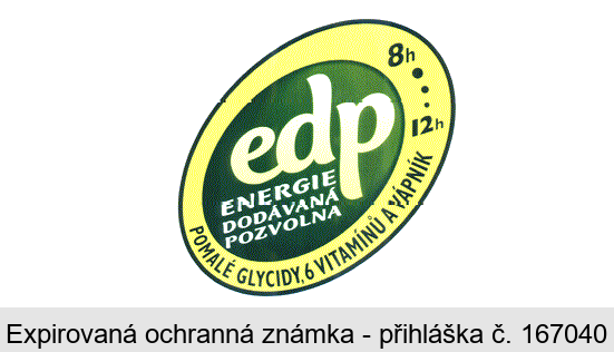 edp ENERGIE PODÁVANÁ POZVOLNA POMALÉ GLYCIDY, 6 VITAMÍNŮ A VÁPNÍK 8h..12h