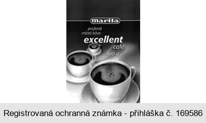 Marila pražená mletá káva excellent café