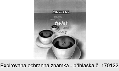 Marila pražená mletá káva twist café