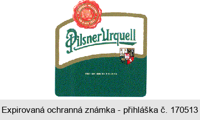 Pilsner Urquell THE ORIGINAL PILSNER