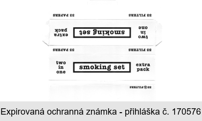 two in one smoking set extra pack 33 FILTERS