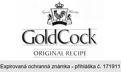 Czech Whisky Gold Cock ORIGINAL RECIPE