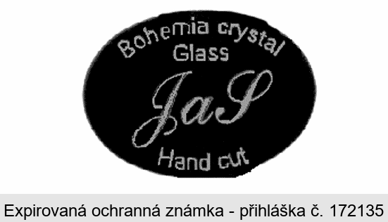 JaS Bohemia crystal Glass  Hand cut