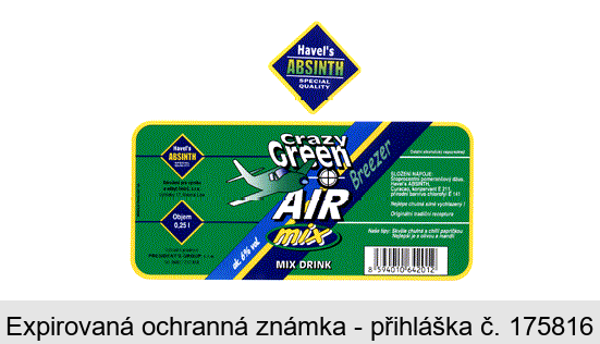 Crazy Green AIR mix MIX DRINK Breezer