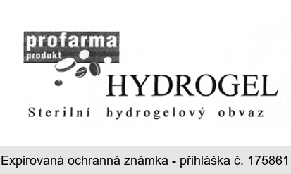 profarma produkt HYDROGEL Sterilní hydrogelový obvaz