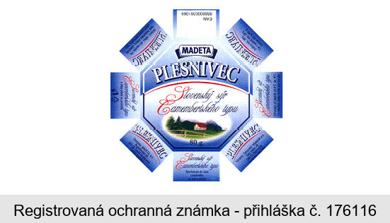 MADETA PLESNIVEC Slovenský sýr Camembertského typu