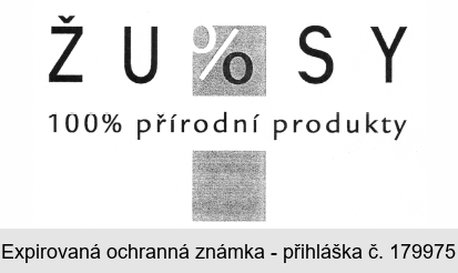 Ž U % S Y 100% přírodní produkty