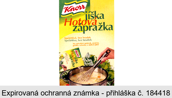 Knorr jíška Hotová zápražka Spolehlivě, bez hrudek