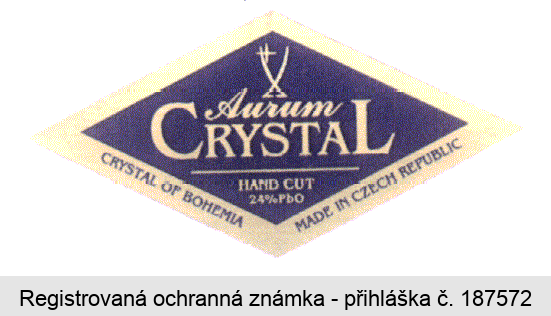 Aurum CRYSTAL hand cut crystal of bohemia made in czech republic