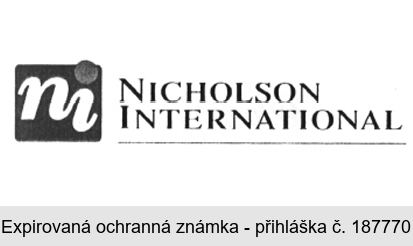 ni NICHOLSON INTERNATIONAL