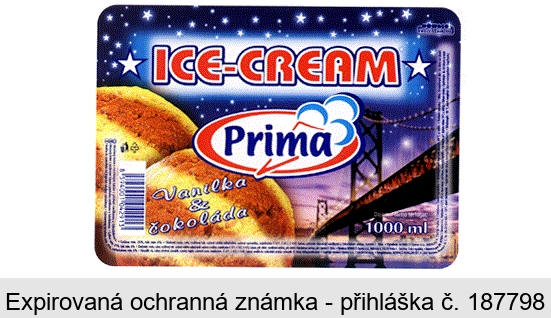 ICE-CREAM Prima  Vanilka & čokoláda NOWACO