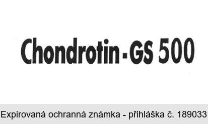 Chondrotin - GS 500