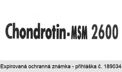 Chondrotin - MSM 2600