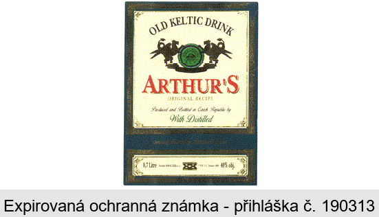 OLD KELTIC DRINK  ARTHUR'S ORIGINAL RECIPE