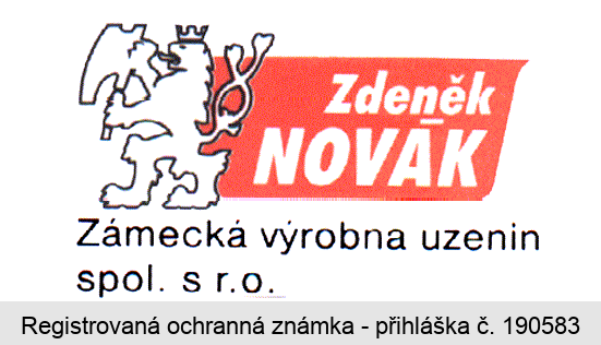 Zdeněk NOVÁK, Zámecká výrobna uzenin spol. s. r. o.