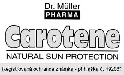 Dr. Müller PHARMA Carotene NATURAL SUN PROTECTION