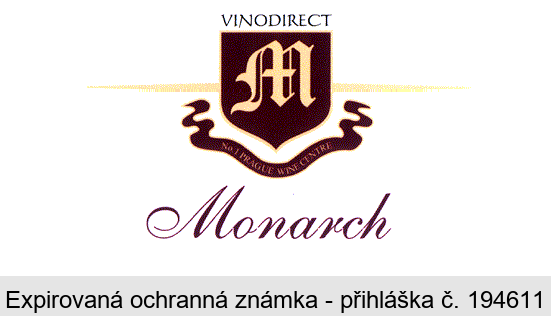 VINODIRECT M No. 1 PRAGUE WINE CENTRE Monarch