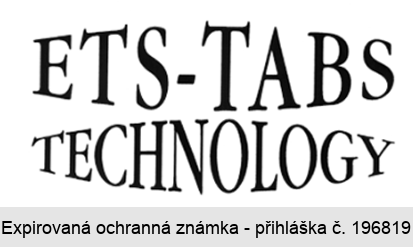 ETS-TABS TECHNOLOGY