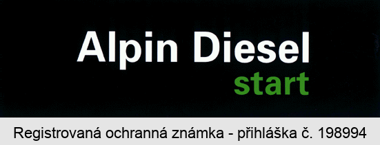 Alpin Diesel start
