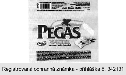 Prima PEGAS WHITE smetanový krém v bílé čokoládě