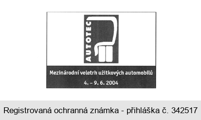 AUTOTEC Mezinárodní veletrh užitkových automobilů 4. - 9.6.2004