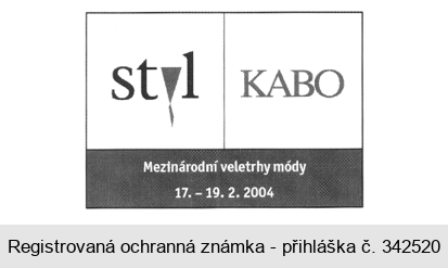 styl KABO Mezinárodní veletrhy módy 17. - 19.2.2004