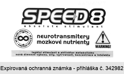 SPEED8 absolute stimulant neurotransmitery mozkové nutrienty