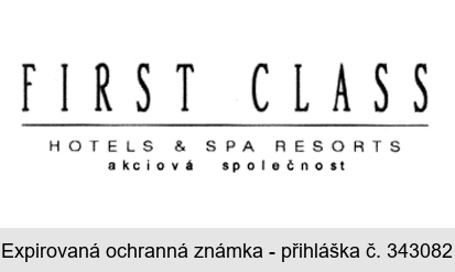 FIRST CLASS HOTELS & SPA RESORTS akciová společnost