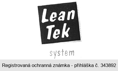 Lean Tek system