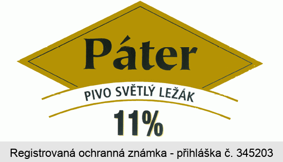 Páter PIVO SVĚTLÝ LEŽÁK 11%
