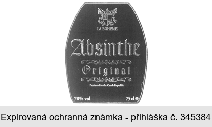 LA BOHEME Absinthe Original Produced in the Czech Republic