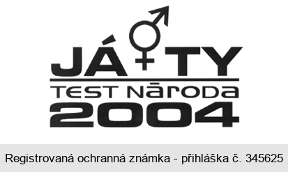 JÁ + TY TEST NÁRODA 2004