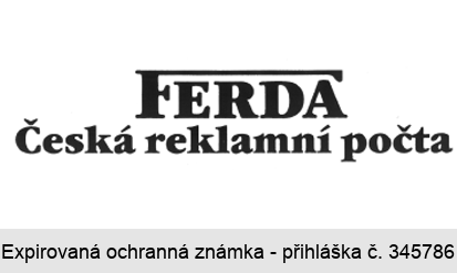 FERDA Česká reklamní počta
