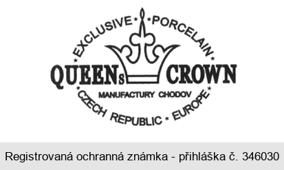 EXCLUSIVE PORCELAIN QUEENs CROWN MANUFACTURY CHODOV CZECH REPUBLIC EUROPE