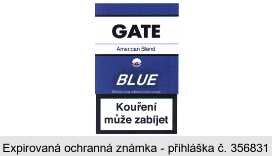 GATE American Blend G BLUE Ministerstvo zdravotnictví varuje Kouření může zabíjet