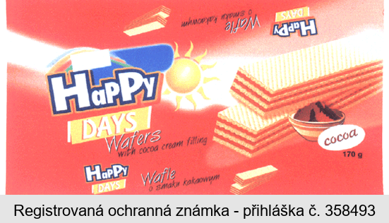 Happy Days Wafers with cocoa cream filling
