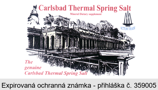 Carlsbad Thermal Spring Salt Mineral Dietary supplement ACTUM TRADE The genuine Carlsbad Thermal Spring Salt