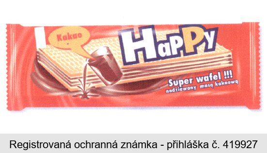kakao HaPPy Super wafel!!! nadziewany masa kakaowa